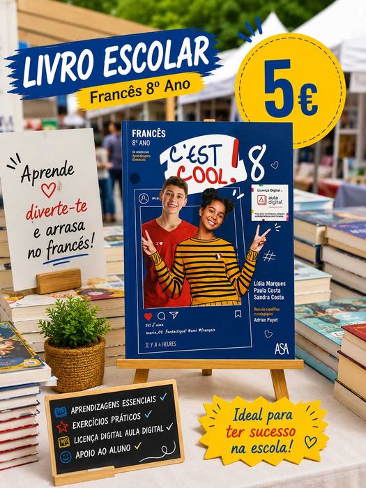 Livro escolar - Francês 8º Ano