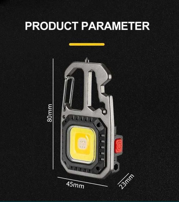 Есть ОПТ.Тактичний фонарик-карабин с красным светом/фонарь мультитул.