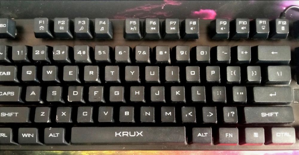 Klawiatura przewodowa Krux Solar tkl [ DEFEKT]