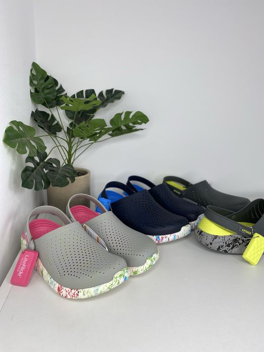 Крокси Клякси Crocs LiteRide Яскраве взуття
