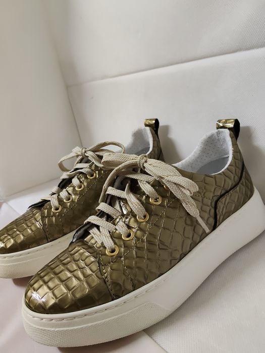 Sapatilhas MLV Portuguese Shoes douradas de Senhora