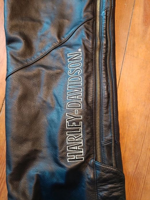 CZAPSY skórzane na motor - damskie Harley Davidson