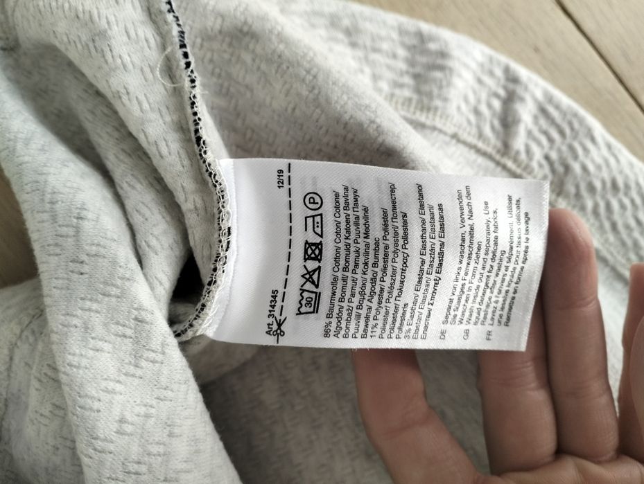 Szara bawełniana bluza bluzka