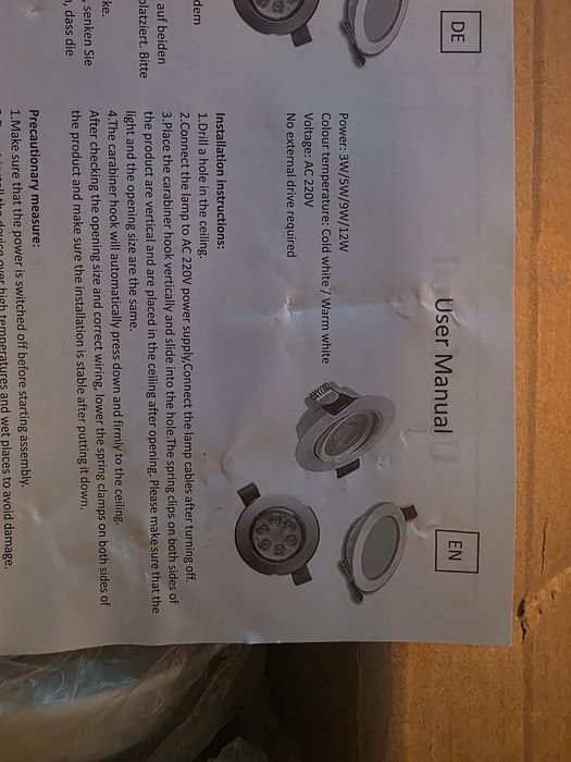 Projetores de  LED  de Embutir (Direcionáveis)  Novos