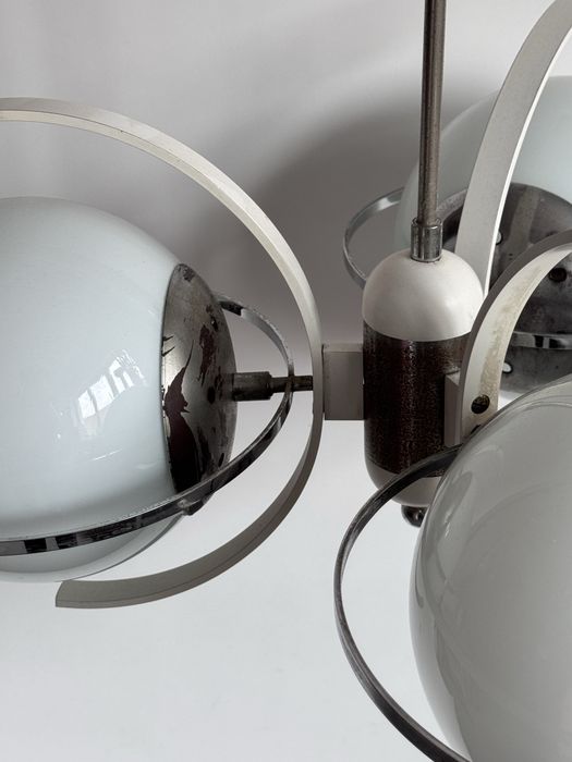 Włoska lampa wisząca Space Agechrom, lata 70te