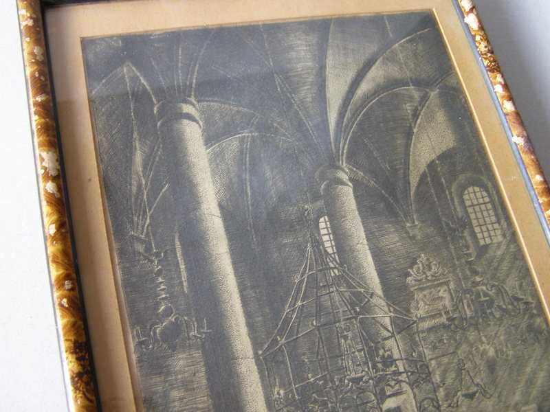 Miedzioryt - Bima ,Stara Synagoga -Wł. Zakrzewski sygn.
