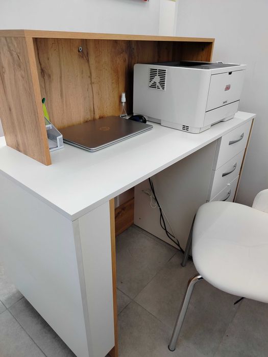 Рецепция, стойка с тумбой  Б/У