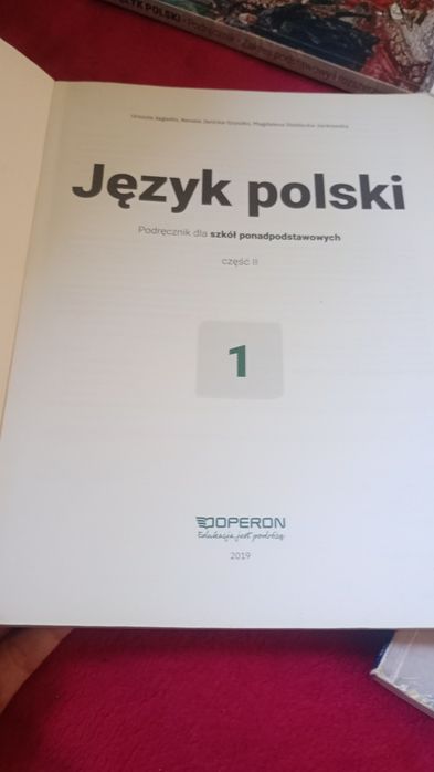 język polski podręcznik dla szkół ponadpodstawowych klasa 1