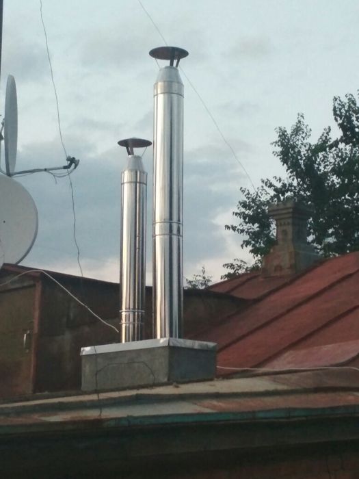 Дымоход димохiд труба сендвич замер изготовление монтаж