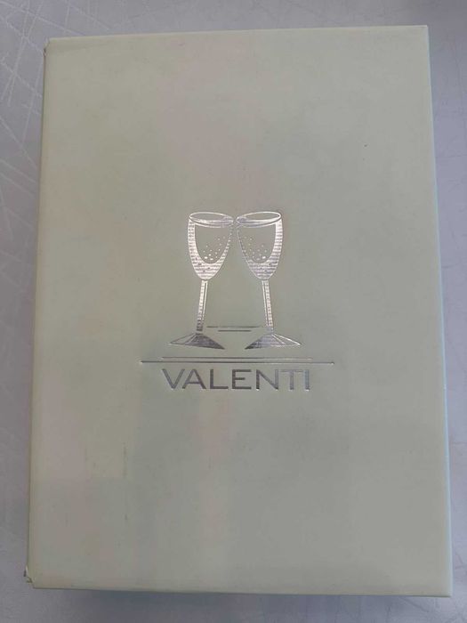 Taças de Cristal para Bodas de Prata (25 Anos) com Aplicação em Prata Laminada – Novas c/ Caixa