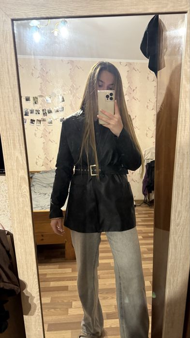 Шкіряний піджак л