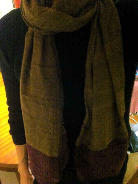 Écharpe da NATURA para um look natural - como NOVA!