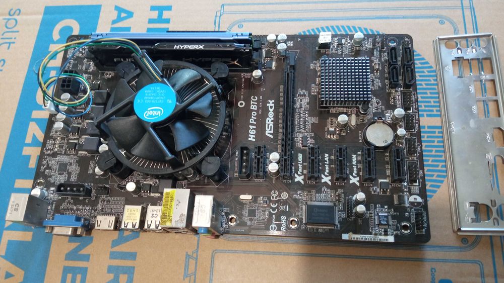 Материнская плата H61, i5-3550/8GB/DDR3/s1155