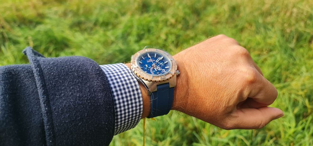 Zajączkowa przecena NOWY 450 PLN-125 PLN  Invicta Aviator Granatowy/Zł