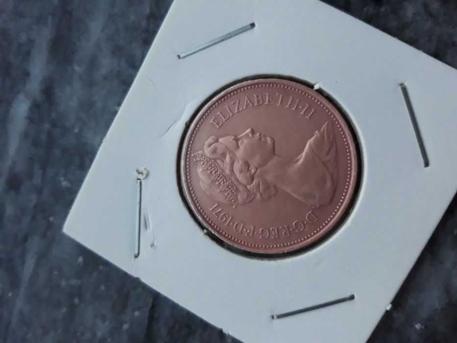 moeda de 1971  2 p british ElizABETH 2 COIN
