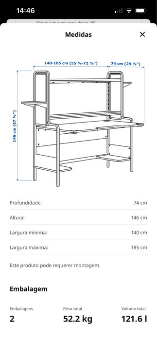 Vendo secretária FREDDE