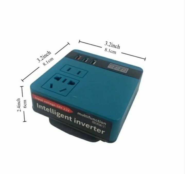 Інвертор 220 В для макіта акумулятора 120W аккумулятор makita 21 V