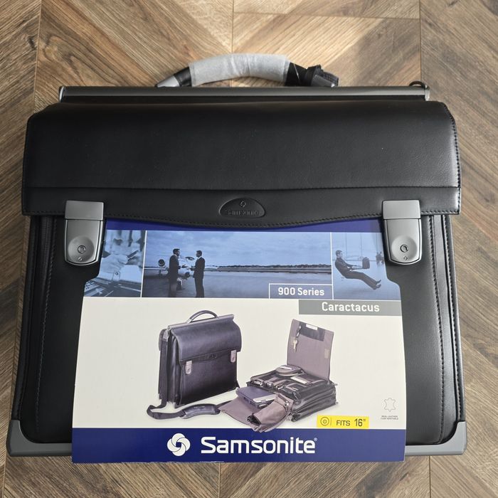 Unikat Skórzana teczka / aktówka Samsonite Caractacus 900 Series