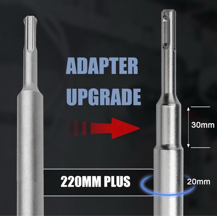 MOXPIFY Otwornica do betonu 105mm SDS Plus + 2 wiertła prowadzące