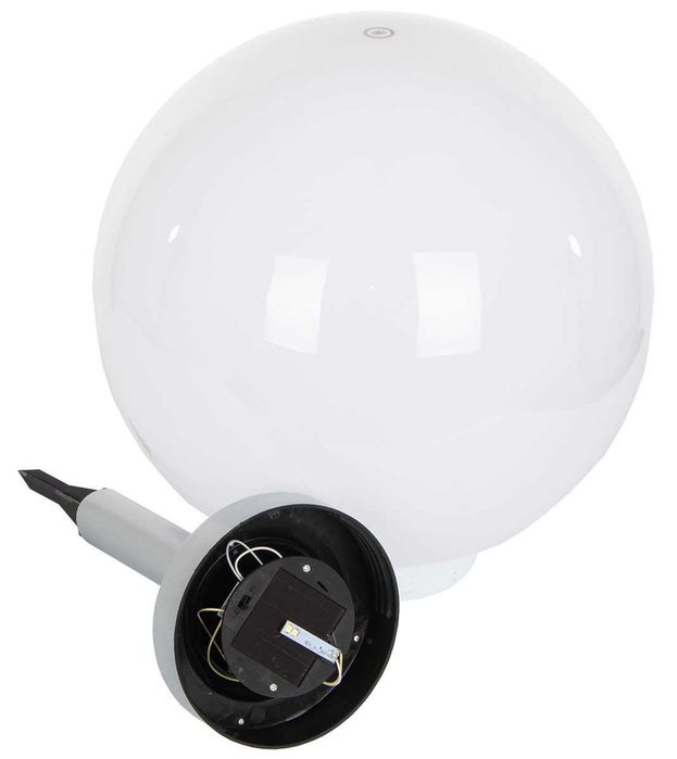 Dużą lampa  solarna KULA MLECZNA 30x62CM
