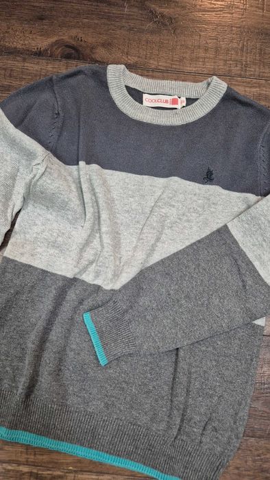 sweter nr 2 paski cool club smyk rozmiar 122 chłopiec 06 K1