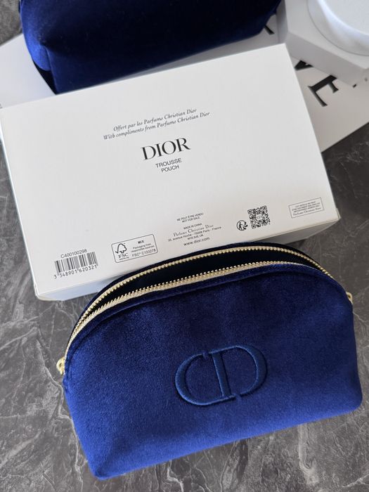 Велюрова косметичка Dior