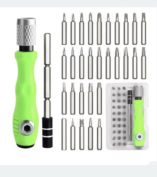 Набор мікро біт 32 в 1 прецензійна часовая отвертка