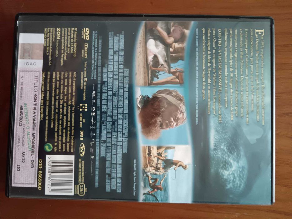 filme dvd original - kon tiki a viagem lmpossivel