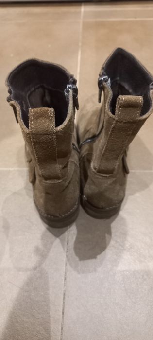 Botas castanhas em camurça n° 35