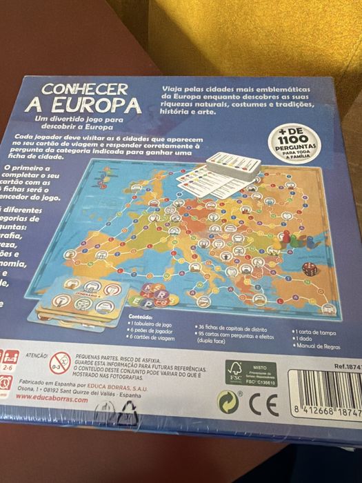 Jogo Conhecer a Europa lacrado