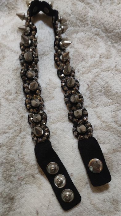 Чокер бусы замша