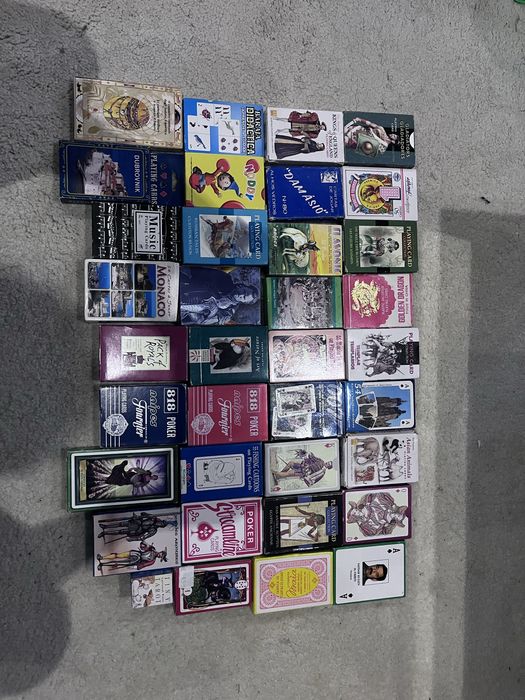 Cartas baralhos poker diversos