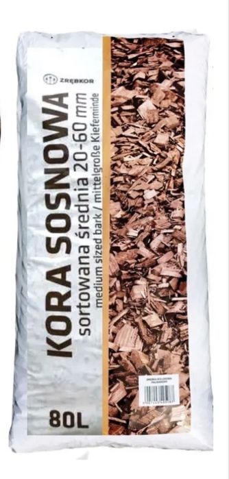 Kora ogrodowa sosnowa średnia 80L
