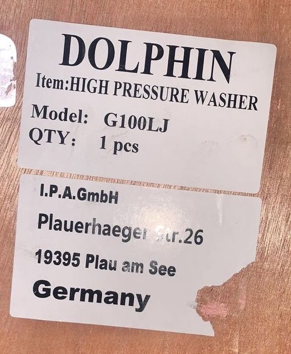 Профессмональная Мойка высокого давления Dolphin G100LJ