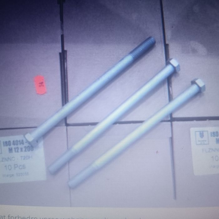 Śruba M12X200 10,9 ocynk