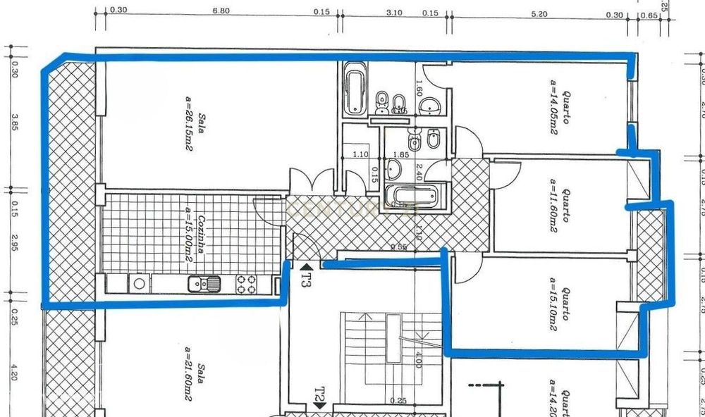 T3 c/ 121m2 e vista deslumbrante sobre o rio Sado + Sótão Remodelado d