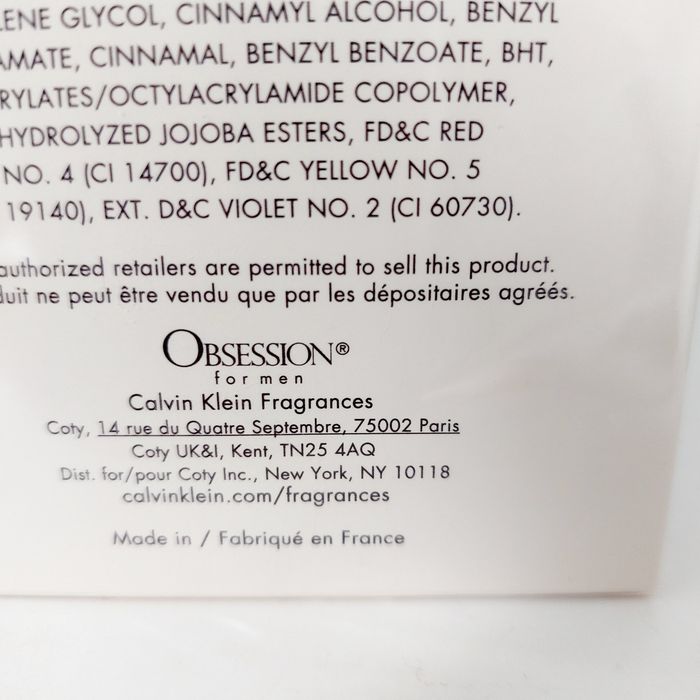 Woda toaletowa męska Obsession Calvin Klein Man  perfumy