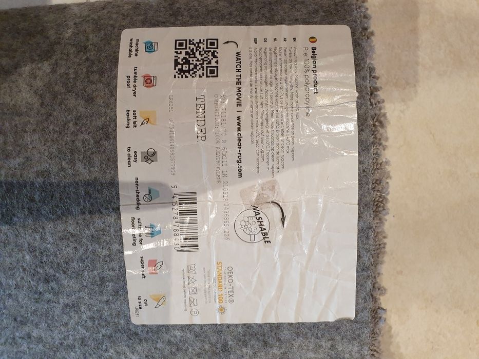 Tapete cinza escuro 60x115