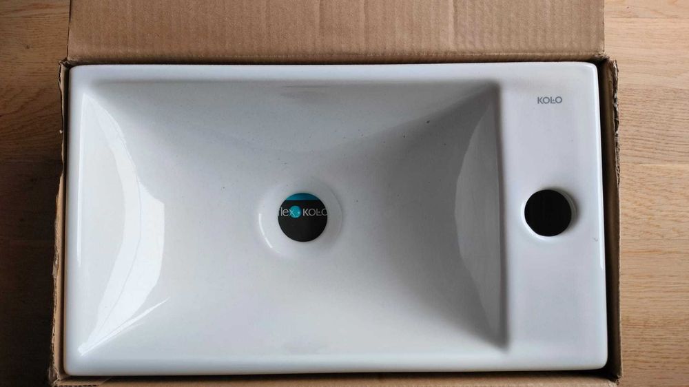 mała umywalka nablatowa KOŁO Quattro