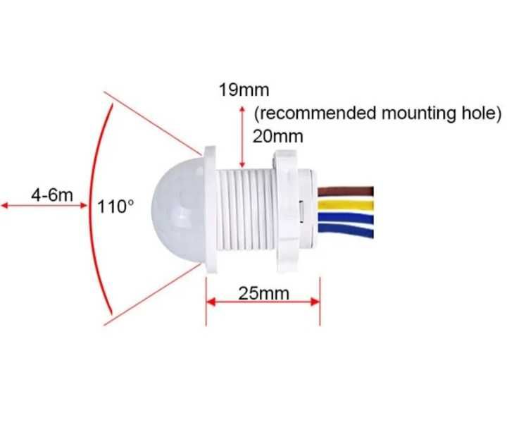 Luz Detector de Movimentos Infravermelhos  Novo