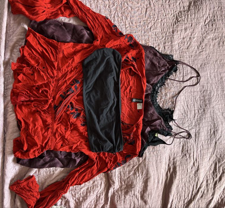 Zestaw paka ubrań zara bershka stradivarius hm