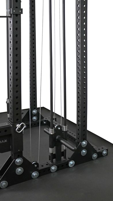 Half rack 80x80x3 + 2x wyciąg regulowany / klatka treningowa