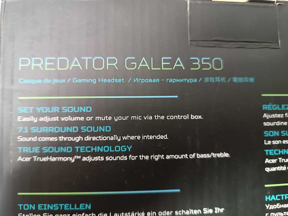 Słuchawki Predator Galea 350 7.1 od firmy Acer Klasa Premium