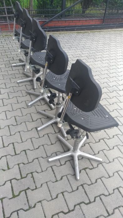 LÖW Fotel elektrostatyczny obrotowy techniczne krzesło ergonomiczne