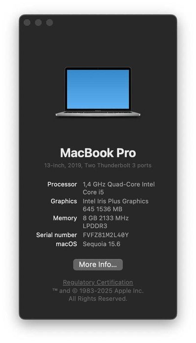 Продаю свій MacBook Pro 13" (2019) – Ідеальний стан