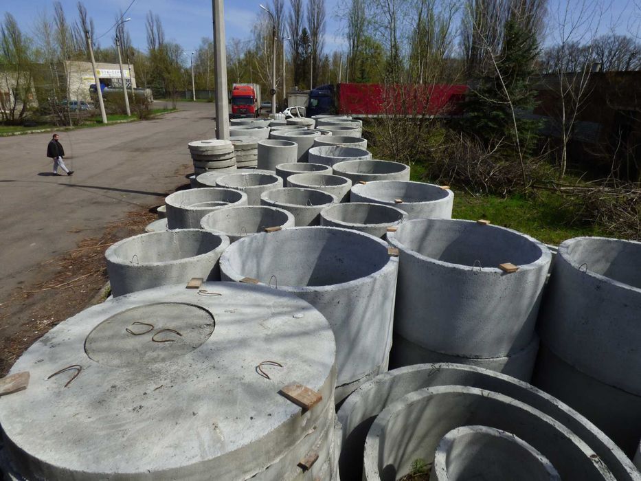 Кільця бетонні каналізаційні, кольца бетонные канализационные, септик