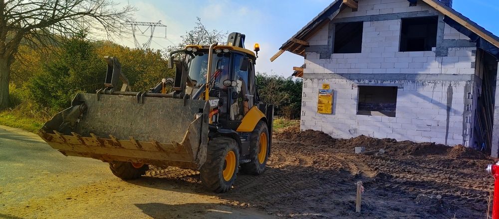 Usługi koparko ładowarką, roboty prace ziemne, koparka Słupsk wywrotka