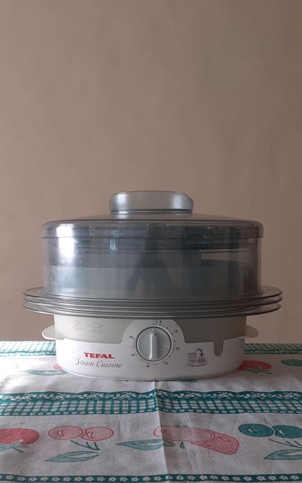 Máquina de cozinhar alimentos saudáveis a vapor da Tefal