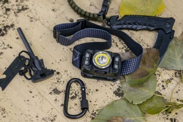 Latarka czołowa czołówka lampa LED akumulator czujnik IP66 wodoodporna