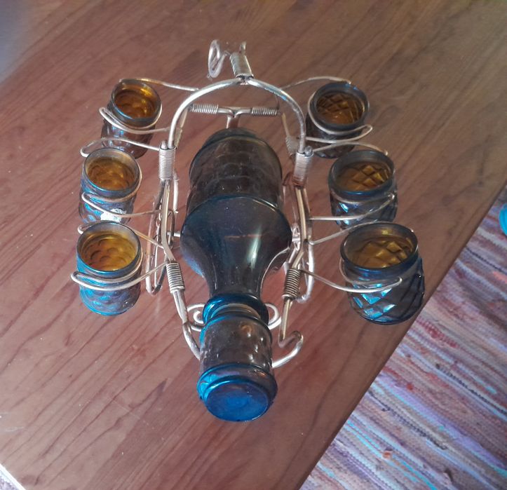 Suporte garrafas antigo